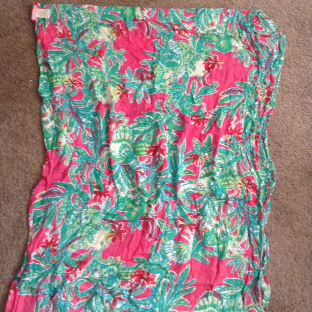 Lily Pulitzer floral shawl
